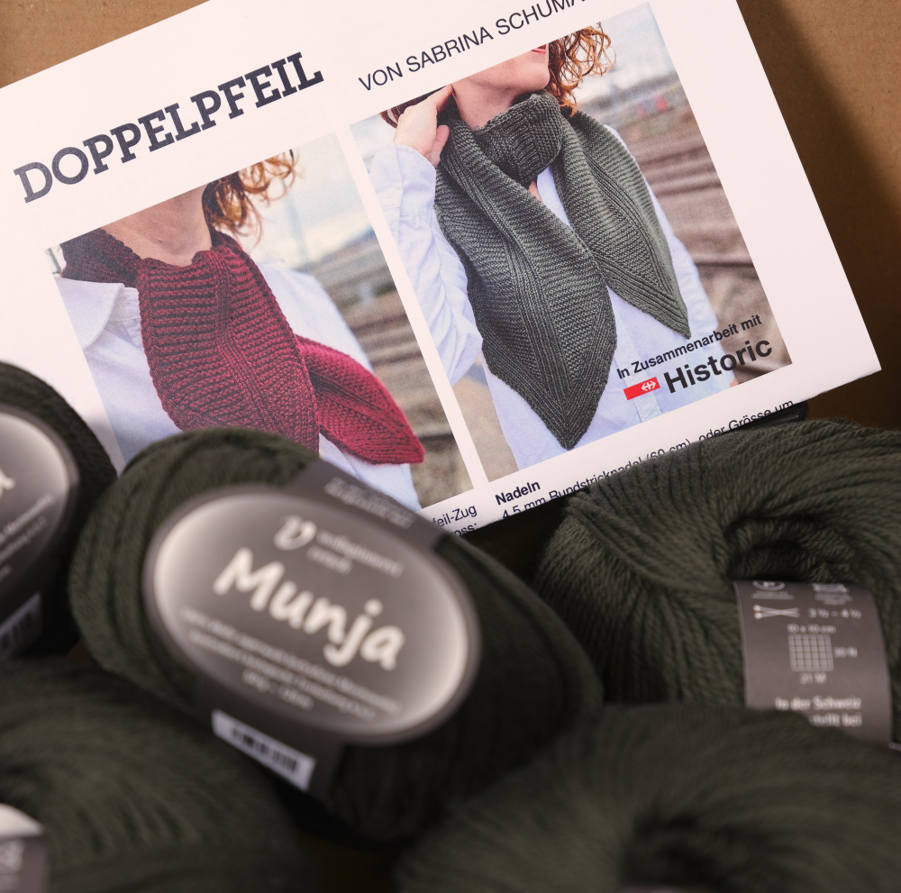 NEU! Strickset Doppelpfeil gross