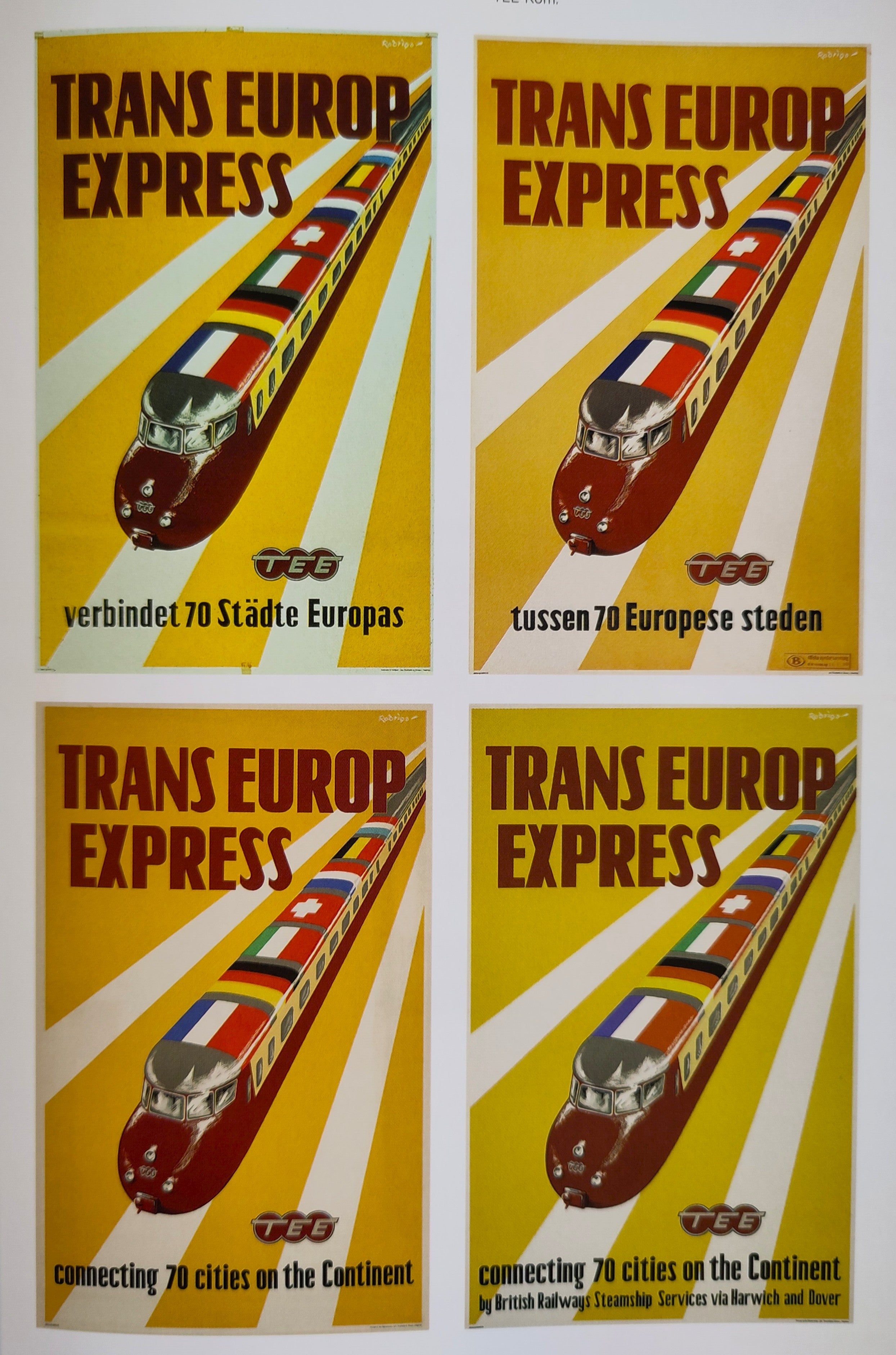 Trans Europ Express - Plakatkunst / Poster art / Art de l'affiche