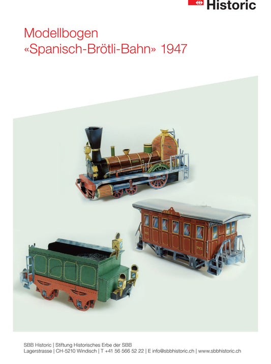 Modelbogen Spanisch Brötli Bahn